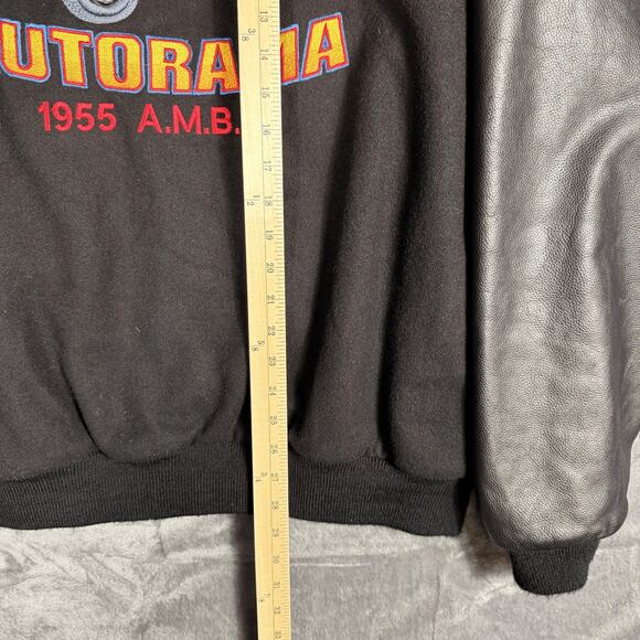 Rare Blackie Gejeian Fresno Autorama 2009 Mens Varsity Jacket XL Wool Leather - Picture 9 of 10